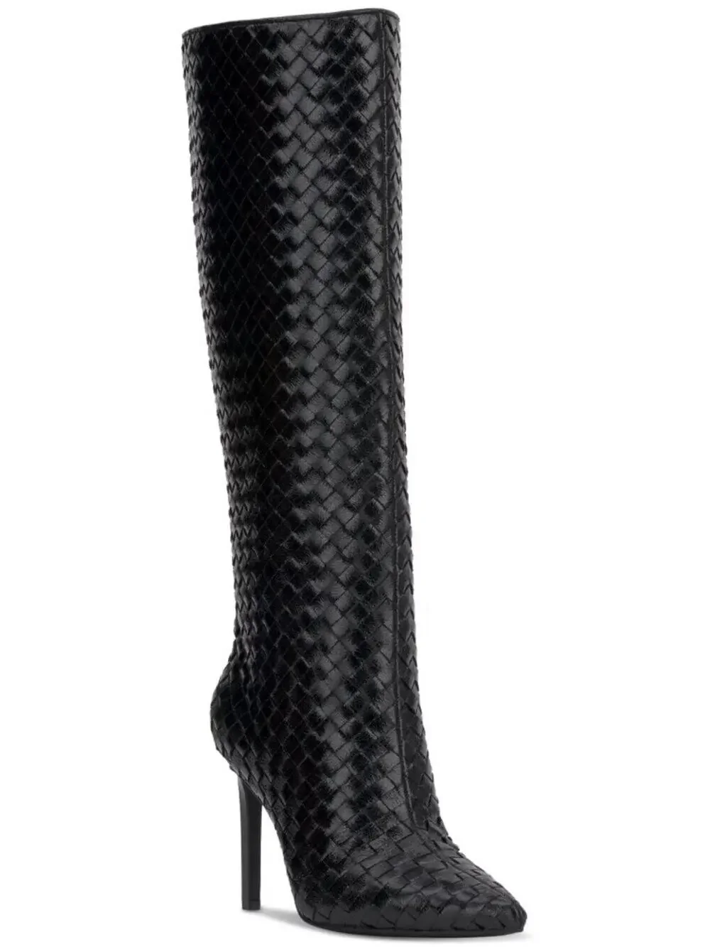 I.N.C. Savonia Black Woven Knee High Boots Womens - 7M
